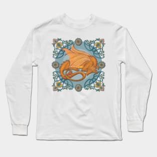 Celtic Medieval Earth Dragon Long Sleeve T-Shirt